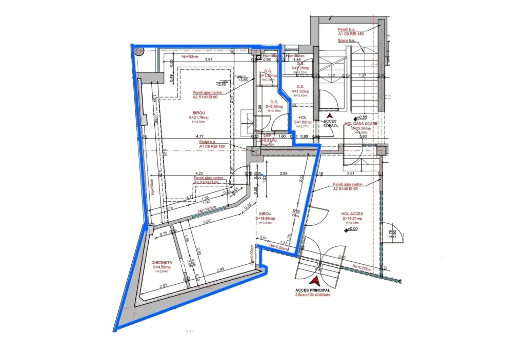 Spațiu Comercial/Birouri de Închiriat, Parter, 60 mp – Nicolae Titulescu, Brașov - pemarket.ro