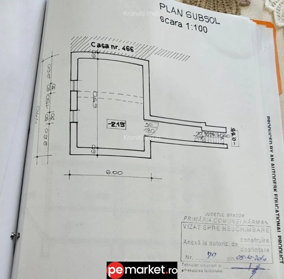 Gospodărie pe teren de peste 1.100 mp – Centru, Hărman - pemarket.ro