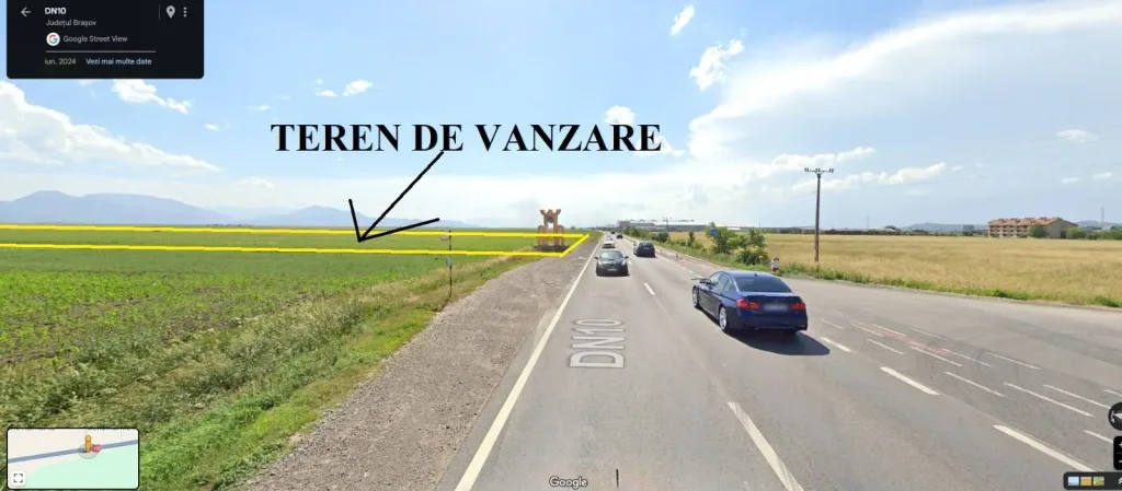 Teren de vânzare – Prejmer, la DN 10 (ieșirea spre Brașov) - pemarket.ro