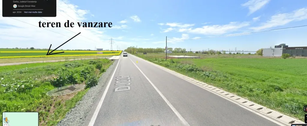 Teren Corbu la DJ asfaltat, aproape de lac - pemarket.ro