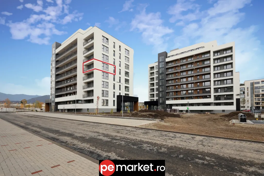 Apartament 2 camere | Etaj 5 | Ansamblu Premium nou, Brasov - pemarket.ro