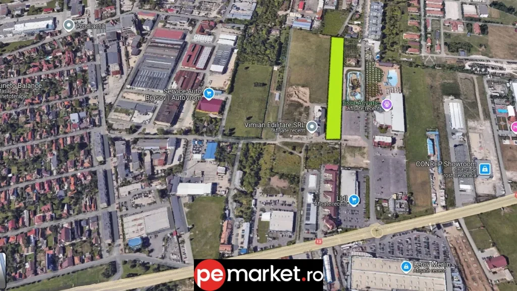 Teren pentru dezvoltare imobiliară – Brașov, Bartolomeu (zona Paradisul Acvatic) - pemarket.ro