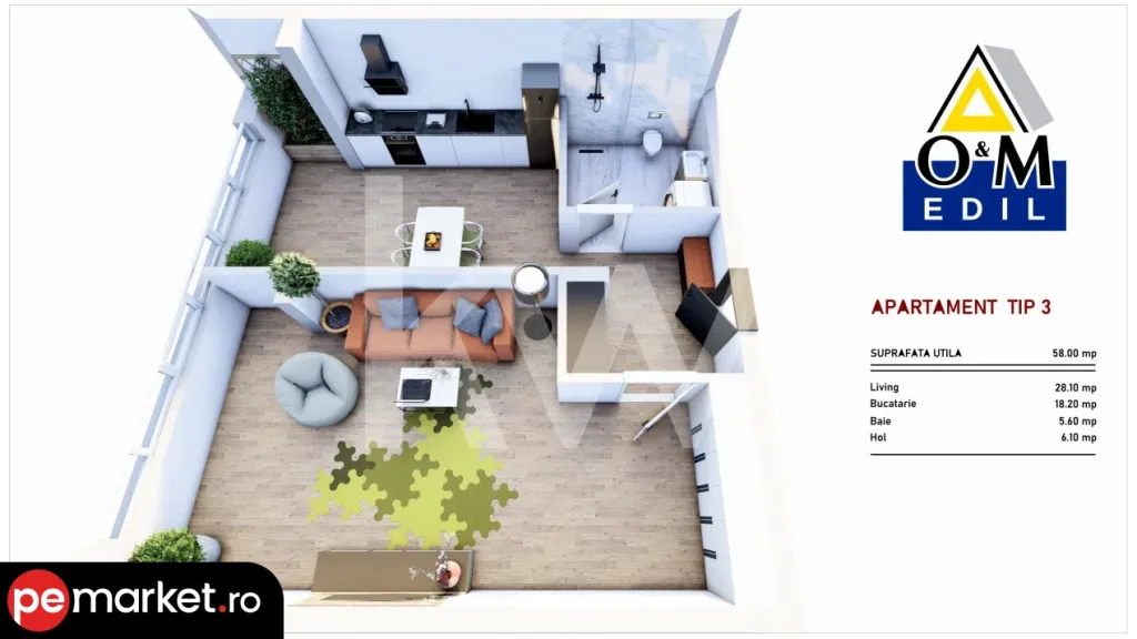 Apartamente noi de vânzare | Bloc intabulat | Codlea – Str. Vulcanului - pemarket.ro